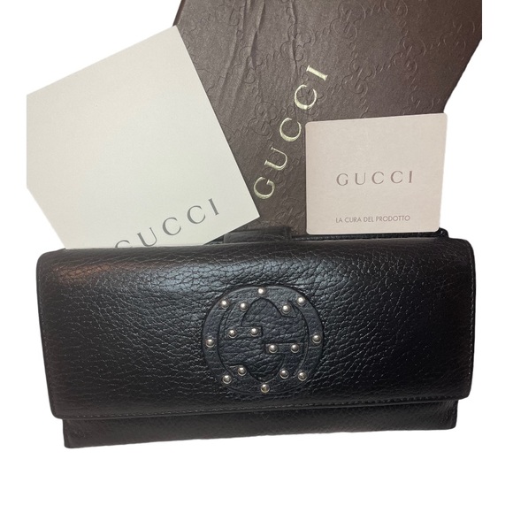Authentic Pre-Loved Gucci Continental Black Wallet - Picture 2 of 9